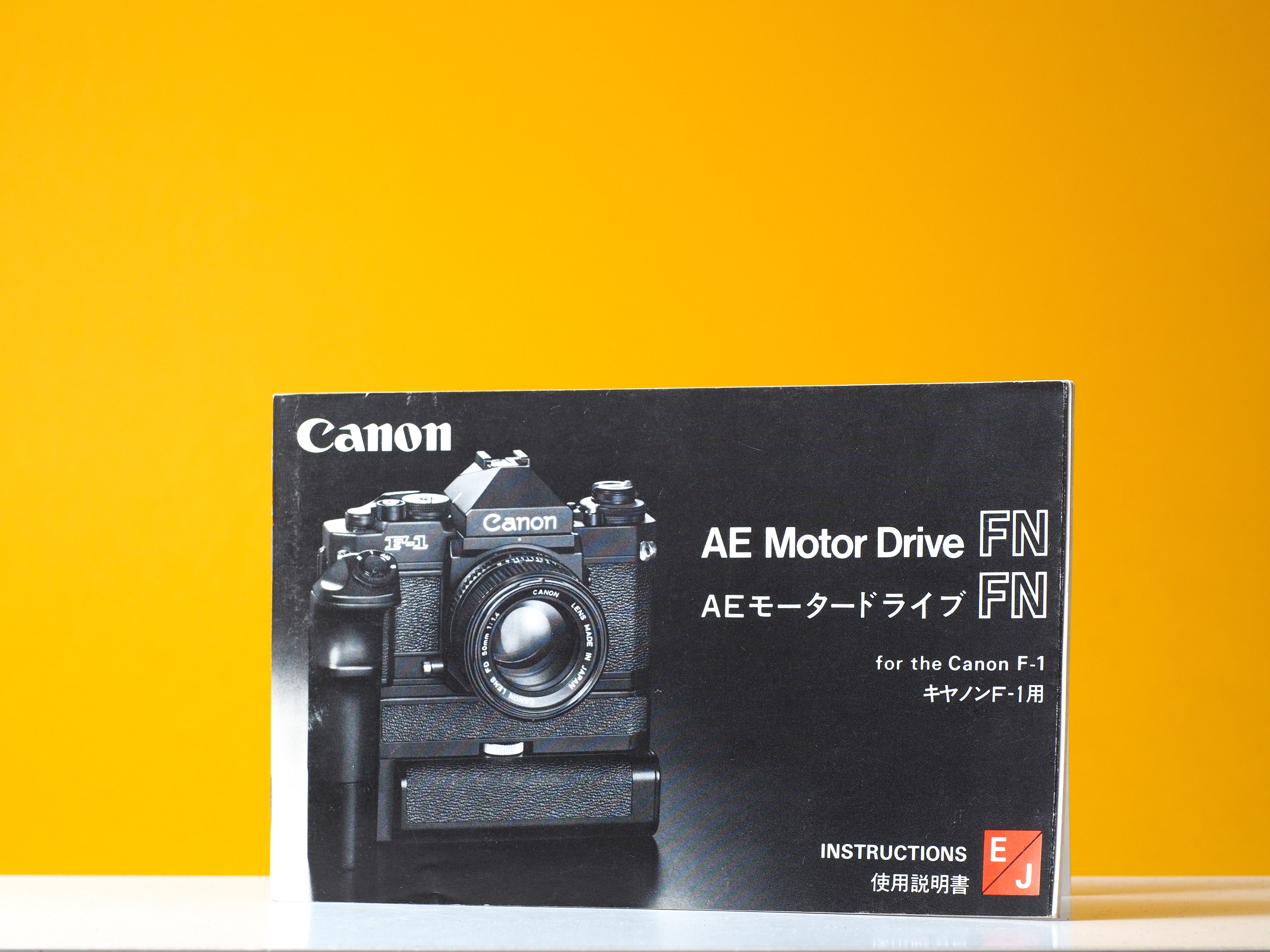 Canon AE Motor Drive FN Manual – Vintage Camera Hut