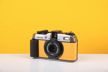 Load image into Gallery viewer, Pentax 17 35mm Half Frame Film Camera Yelow Skin + FREE Expired Film Roll + 1 VCH T-shirt
