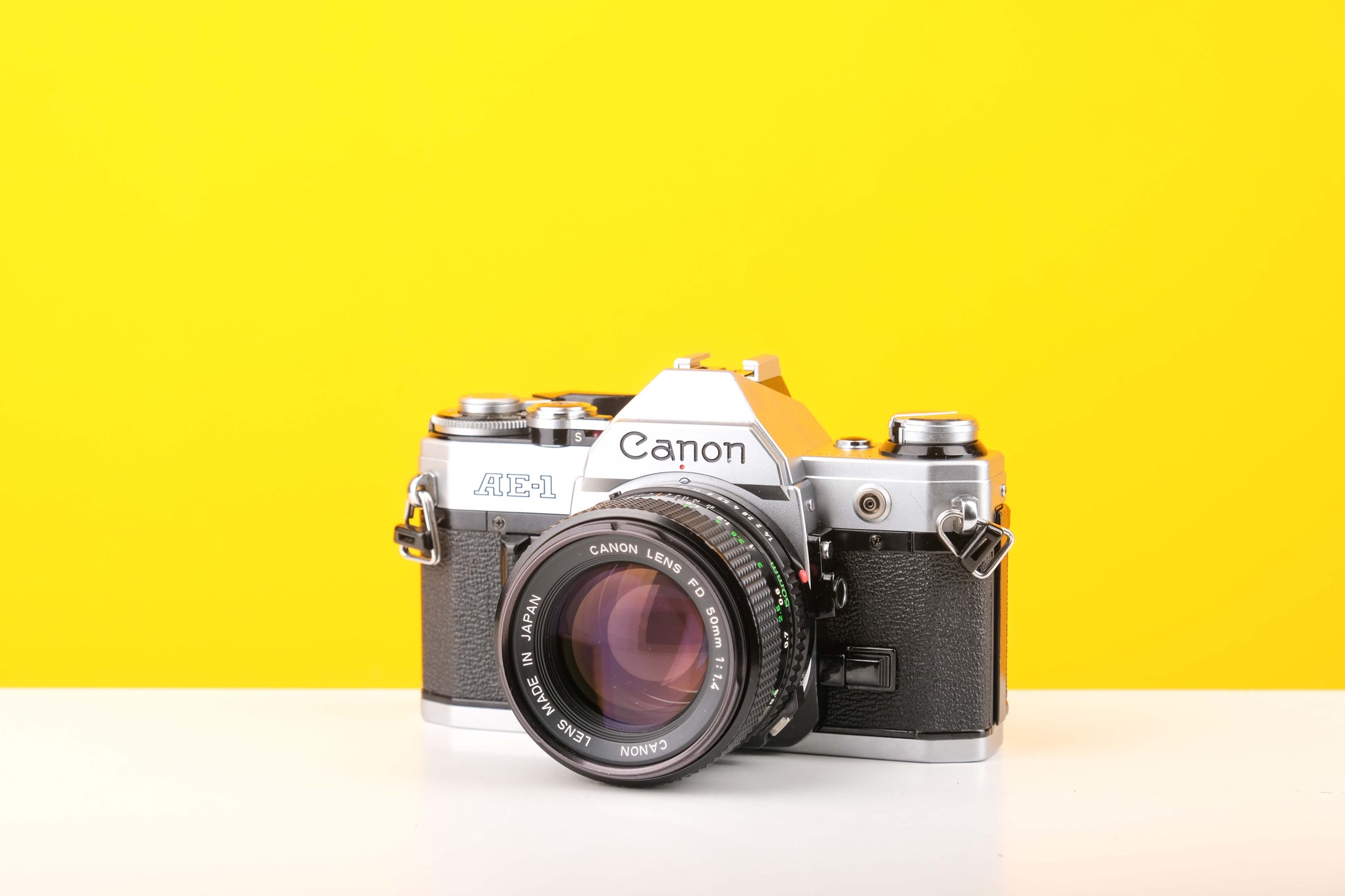 Canon AE-1 35mm SLR Film Camera with Canon FD 50mm f1.4 Lens