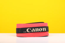 Load image into Gallery viewer, Canon Padded Camera Strap in Black and Red
