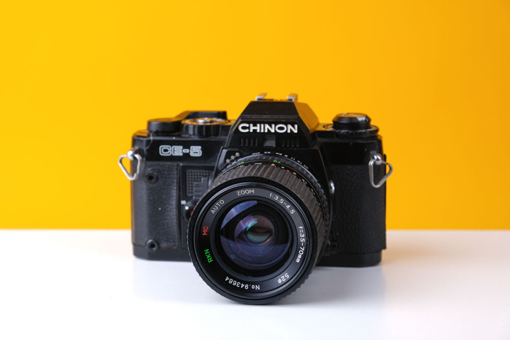 Chinon CE-5 35mm Film with f3.5-4.5 with 35-70mm Zoom Lens