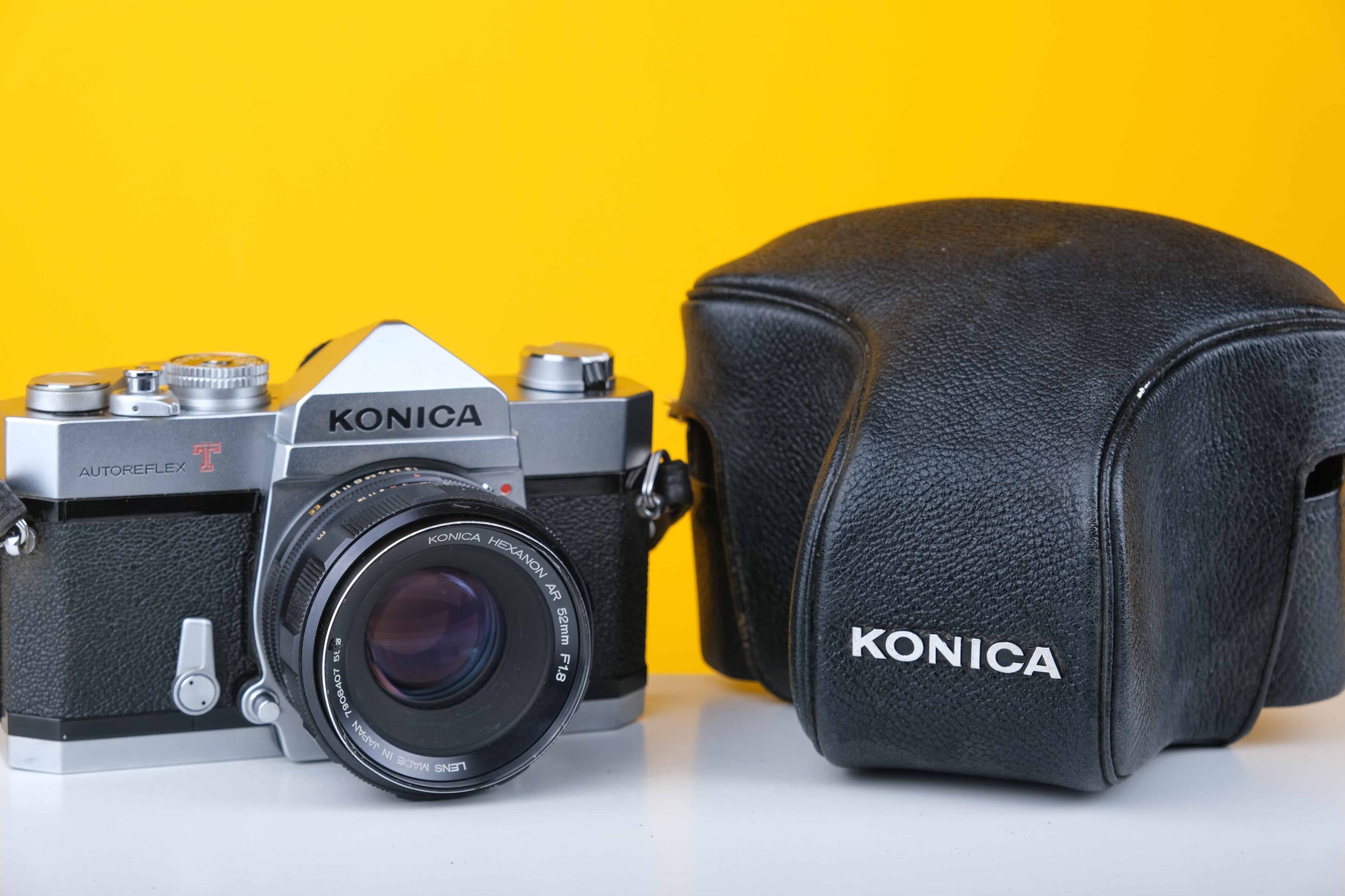 Konica Autoreflex T 35mm Film Camera with Konica Hexanon AR 52mm f1.8 –  Vintage Camera Hut