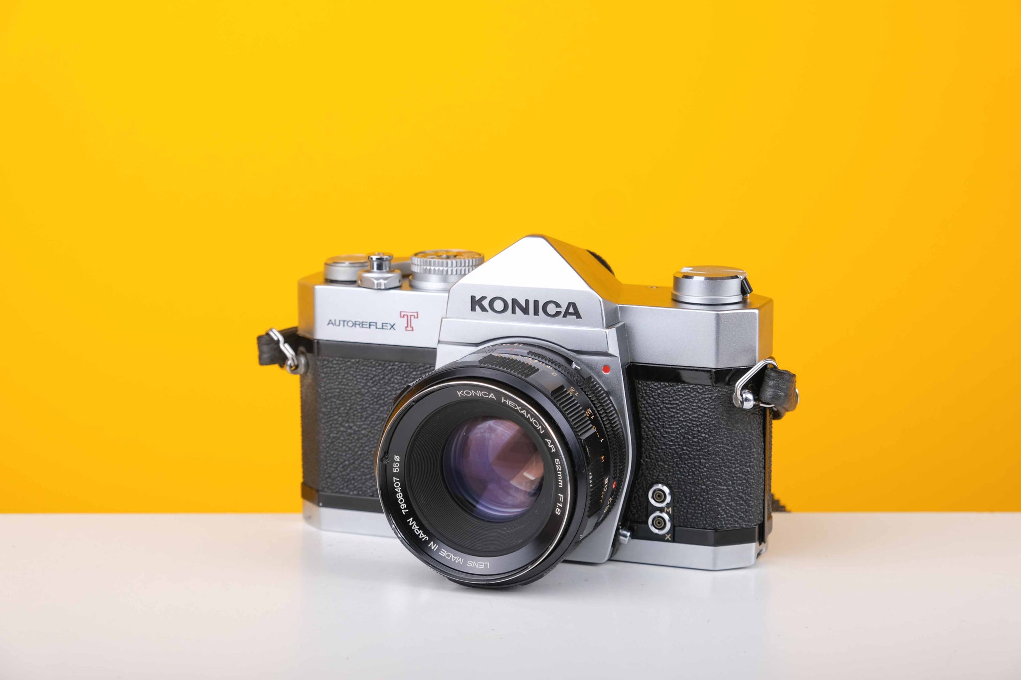 Konica Autoreflex T 35mm Film Camera with Konica Hexanon AR 52mm f1.8 –  Vintage Camera Hut