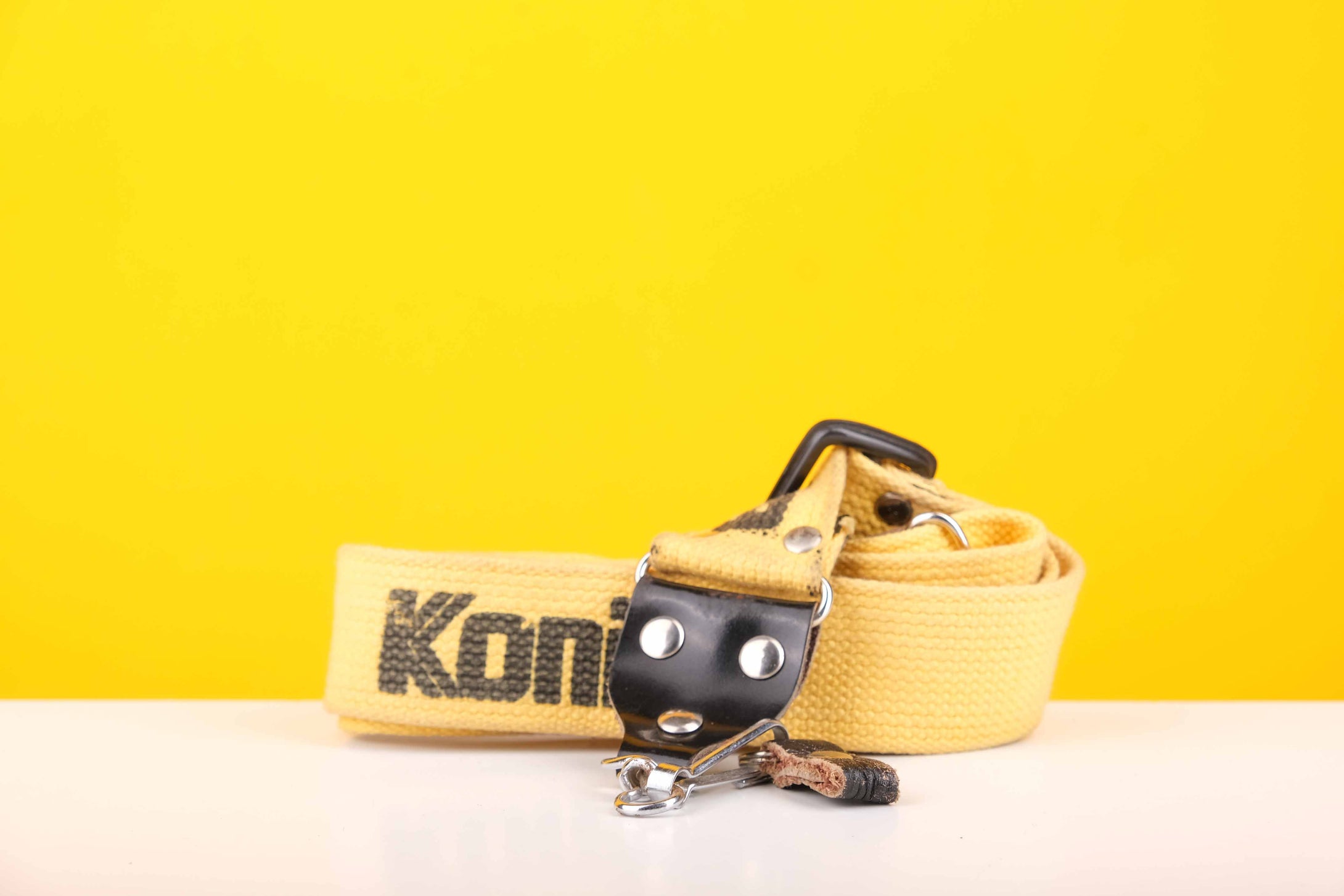 Konica Yellow & Black Camera Strap