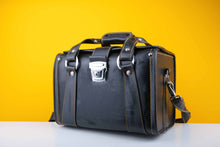 Load image into Gallery viewer, Black Leather Camera Bag
