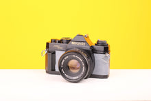 Load image into Gallery viewer, Miranda MS-1 Super 35mm SLR Film Camera with Ricoh XR Rikenon 50mm f2 Lens in Grey
