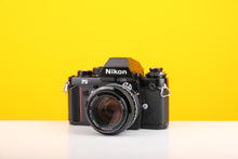 Load image into Gallery viewer, Nikon F3 35mm Film Camera with Nikon Nikkor 50mm f1.4 Lens with Nikon Motor Drive MD-4
