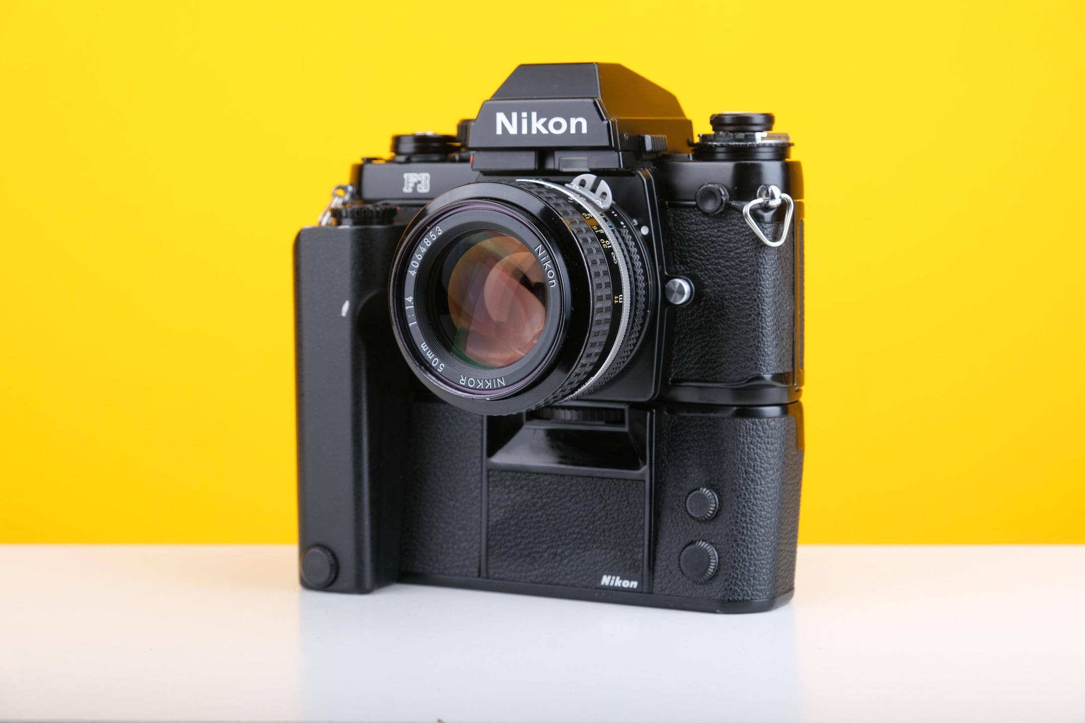 Nikon F3 35mm Film Camera with Nikon Nikkor 50mm f1.4 Lens with Nikon Motor Drive MD-4