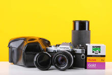 Load image into Gallery viewer, Olympus OM10 35mm Film Camera Bundle
