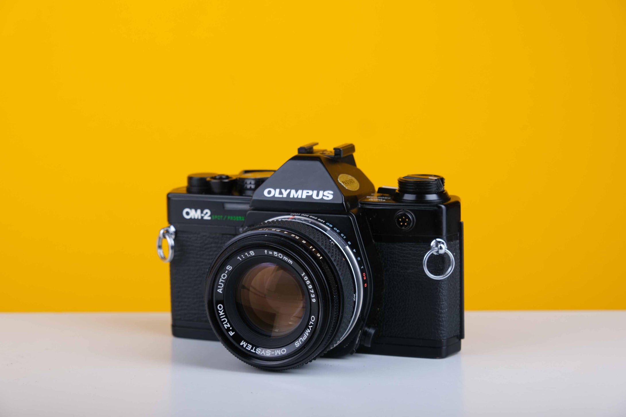 Olympus OM-2 Spot/Program 35mm Film Camera with Olympus 50mm f/1.8 Prime Lens