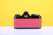 Load image into Gallery viewer, Pentax MV 35mm SLR Film Camera with Pentax- M 50mm f2 Lens in Red
