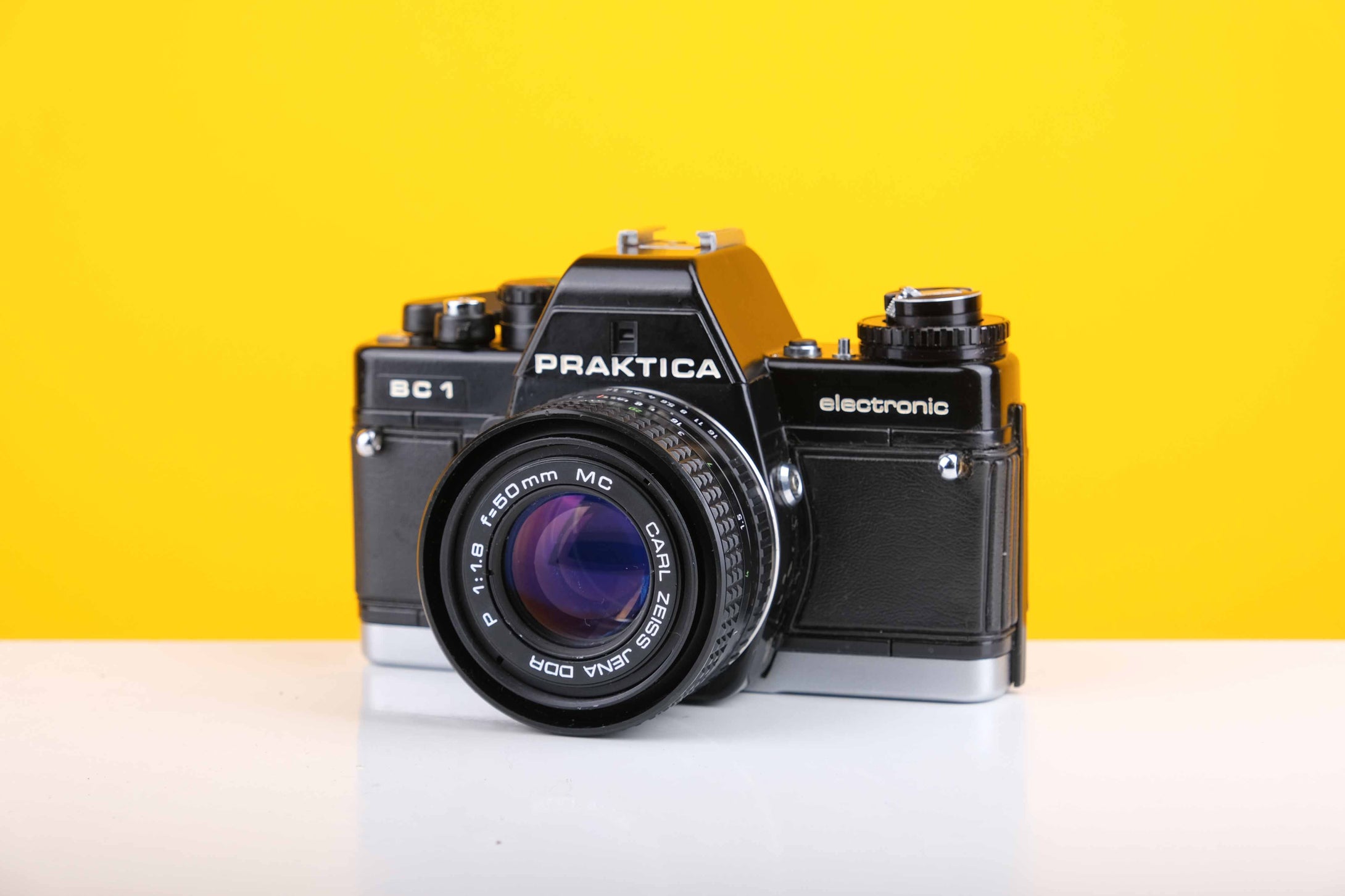 Praktica Electronic BC1 35mm Film Camera with Carl Zeiss Jena DDR 50mm f1.8 MC Lens