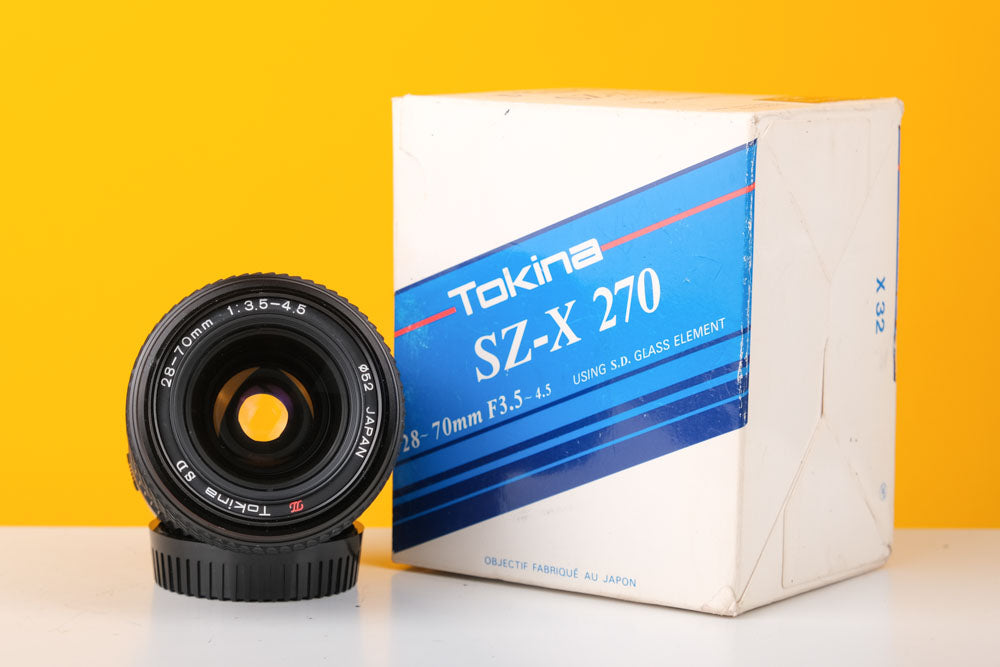 Tokina SZ-X 270 28-70mm f/3.5-4.5 Zoom Lens Boxed For Olympus – Vintage  Camera Hut