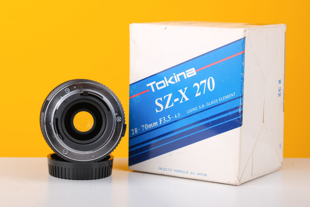 Tokina SZ-X 270 28-70mm f/3.5-4.5 Zoom Lens Boxed For Olympus – Vintage  Camera Hut