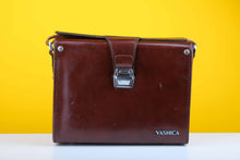 Load image into Gallery viewer, Yashica Brown Leather Camera Bag
