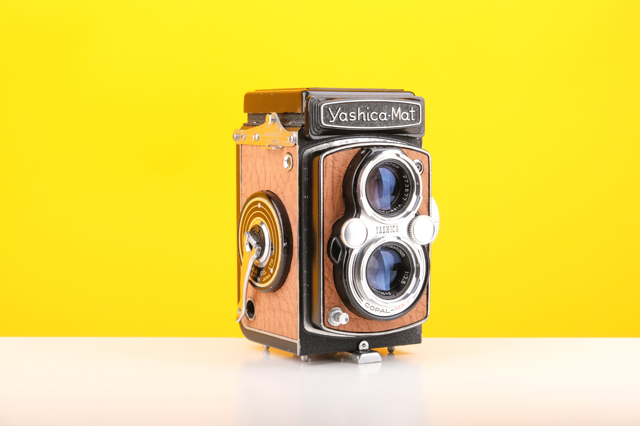 Yashica-Mat Medium Format Film Camera in Tan