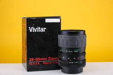 Load image into Gallery viewer, Vivitar 28-80mm f3.5-5.6 Macro Lens FD Mount
